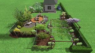 Vizualizácia záhradného projektu 14